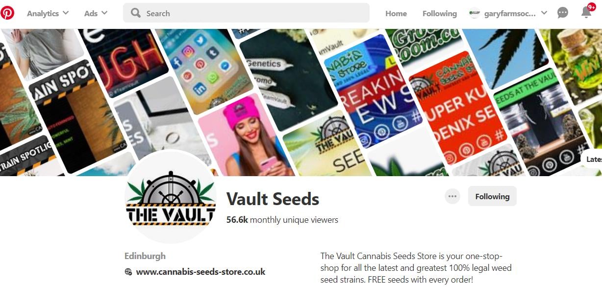 The Vault Cannabis Seeds Store on Pinterest