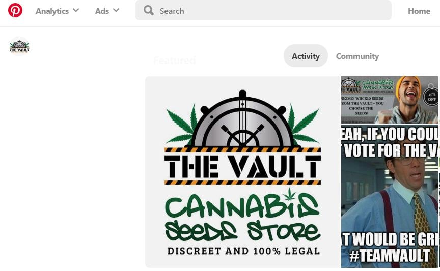 The Vault Cannabis Seeds Store on Pinterest