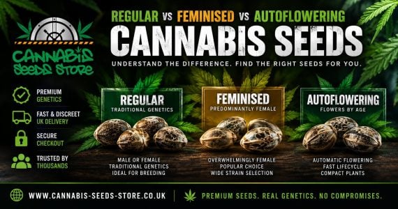 Regular vs Feminised vs Autoflowering Cannabis Seeds: What’s the Difference?