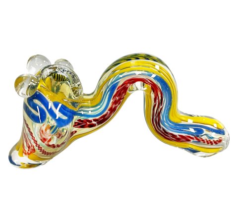 4  Inch 10cm  Coloured  Glass  Hammer  Pipe