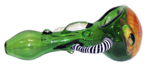 Basil  Bush 5  Inch 12 5cm  Coloured  Glass  Pipe  With  Handle