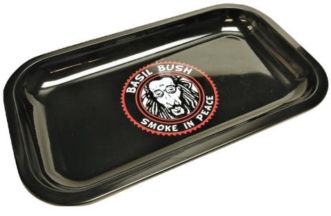 Basil  Bush  Basil  Bush  Metal  Rolling  Tray