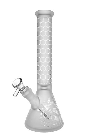 Basil  Bush  Glass  Hive 28 5cm  Beaker  Bong