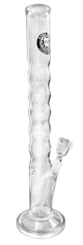 Basil  Bush  Glass  Waves  Heavyweight  Glass  Bong