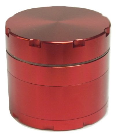 Basil  Bush  Red  Metal  Grinder 4  Piece 50mm