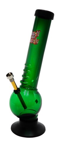 Basil  Bush  Slim  Bubble  Hand  Grip  Acrylic  Bong