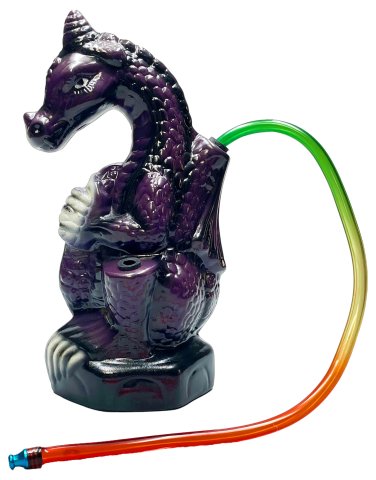 Ceramic  Drag  On  Bong  With  Mouthpiece  Tube