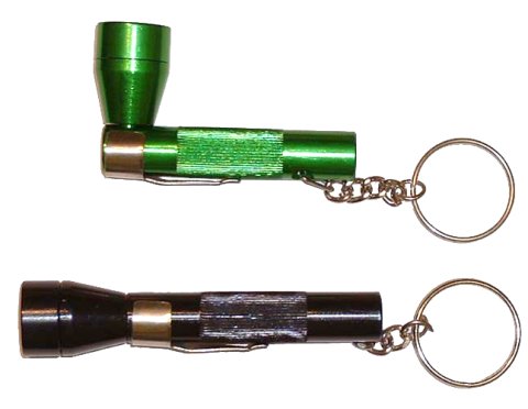 Coloured  Metal  Torch  Pipe