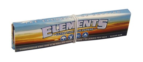 Elements  Elements  Connoisseur  Kingsize  Slim  Rice  Paper  With  Tips