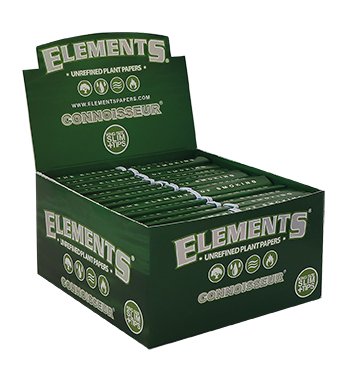 Elements  Elements  Green  Connoisseur  Kingsize  Slim  Hemp  Papers  Tips
