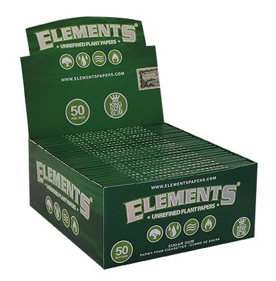 Elements  Elements  Green  Kingsize  Unrefined  Slim  Papers