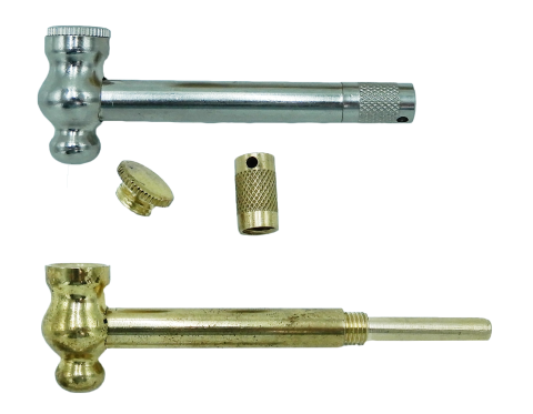 Extendable  Large  Brass  Hammer  Pipe