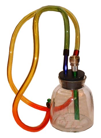 Glass 2  Way  Bong  Bell  Jar  Style 17cm