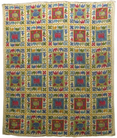 Patchwork  Design  Double  Bed  Cover