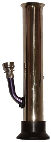Silver  Metal  Bong 21cm