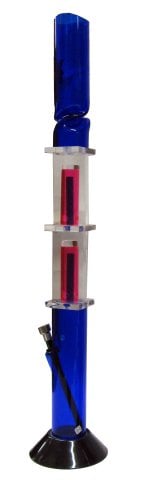 60cm  Acrylic  Double  Percolator  Bong 515