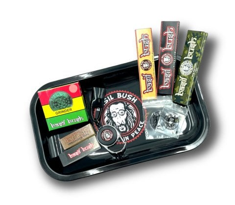 Basil  Bush  Smokers  Tray  Set 27cm  X 16  Cm