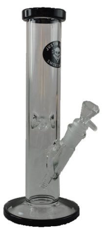 Black  Top   Bottom  Glass  Bong