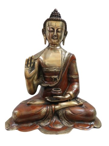 Brass  Buddha  Statue 33cm  X 57kg