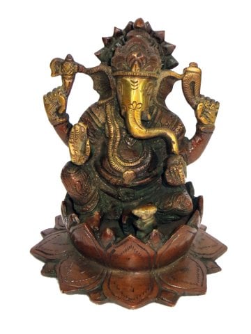 Brass  Ganesh  Statue 13cm14kg