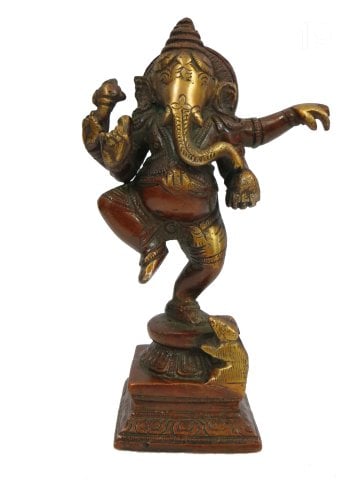 Brass  Ganesh  Statue 15cm09kg