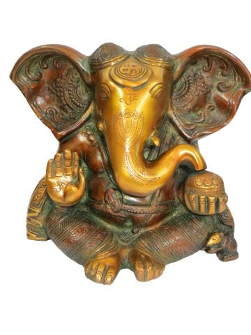 Brass  Ganesh  Statue 25cm59kg