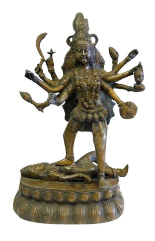 Brass  Kali  Statue 13kg