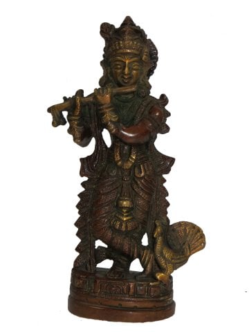 Brass  Krishna  Statue 20cm1kg