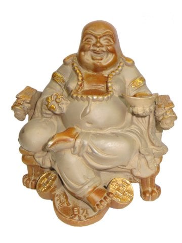 Brass  Laughing  Buddha  Statue 21cm29kg