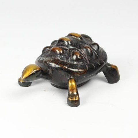 Brass  Tortoise  With  Storage  Compartment