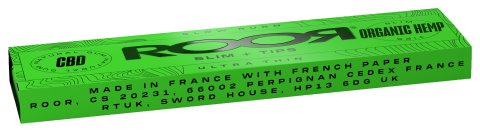 Cbd  Roor  Green  Organic  Hemp  Ultra  Slim  Papers   Tips 4