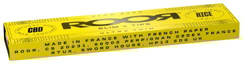 Cbd  Roor  Yellow  Rice  Ultra  Slim  Papers   Tips 5