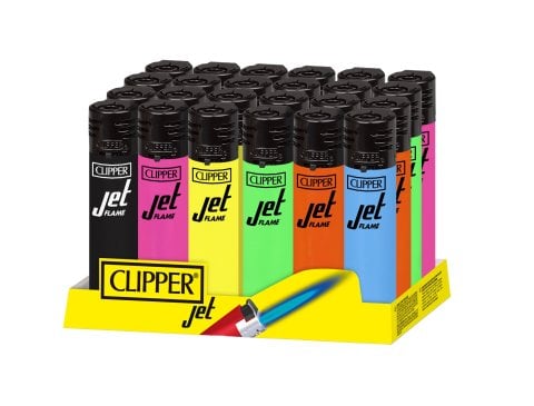 Clipper  Jet  Flame  Lighters  Tray  Of 24