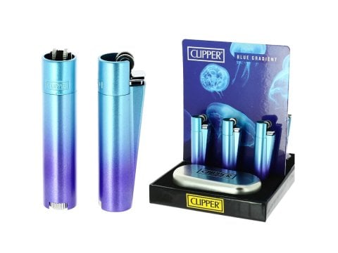 Clipper  Metal  Blue  Gradient  Gift  Set