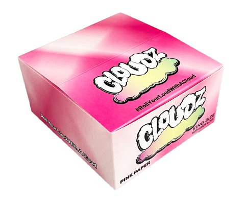 Cloudz  Pink  Kingsize  Slim  Papers   Tips 2