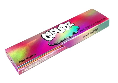 Cloudz  Pink  Kingsize  Slim  Papers   Tips 4