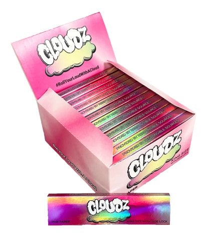 Cloudz  Pink  Kingsize  Slim  Papers   Tips
