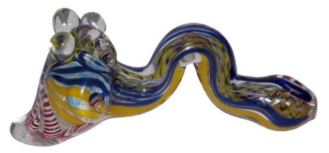 Coloured  Glass  Hammer  Pipe