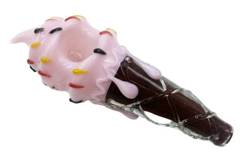 Coloured  Glass  Ice  Cream  Cone  Pipe 4