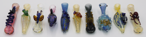 Coloured  Glass  Pipe 1