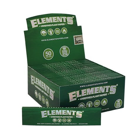 Elements  Green  Kingsize  Unrefined  Slim  Papers
