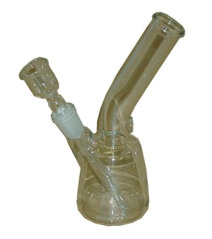 Glass  Bong  With  Bent  Stem