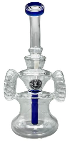 Glass  Dome  Recycler  Percolator  Bong 20cm 1