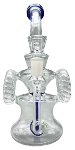 Glass  Dome  Recycler  Percolator  Bong 20cm 2