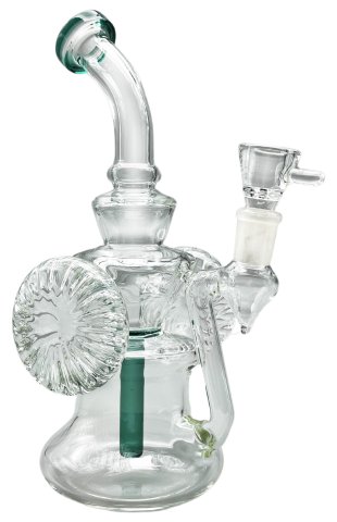 Glass  Dome  Recycler  Percolator  Bong 20cm 3