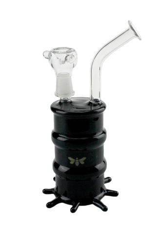 Glass  Hazardous  Waste  Drum  Bong