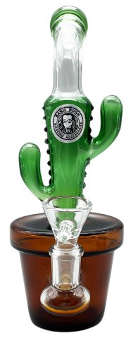 Glass  Percolator  Cactus  Bong 23cm 1