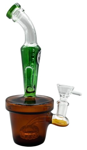 Glass  Percolator  Cactus  Bong 23cm 2