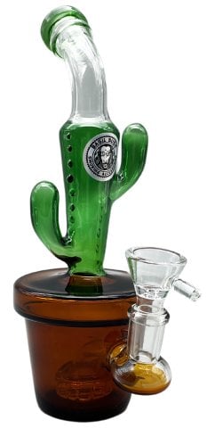 Glass  Percolator  Cactus  Bong 23cm