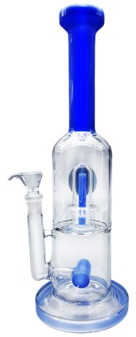 Glass  Percolator  Double  Chamber  Bong 31cm 2